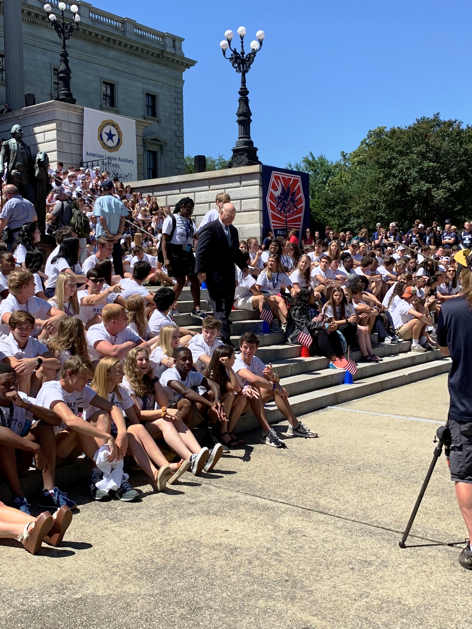 During the Palmetto Boys State and Palmetto Girls State Inauguration.