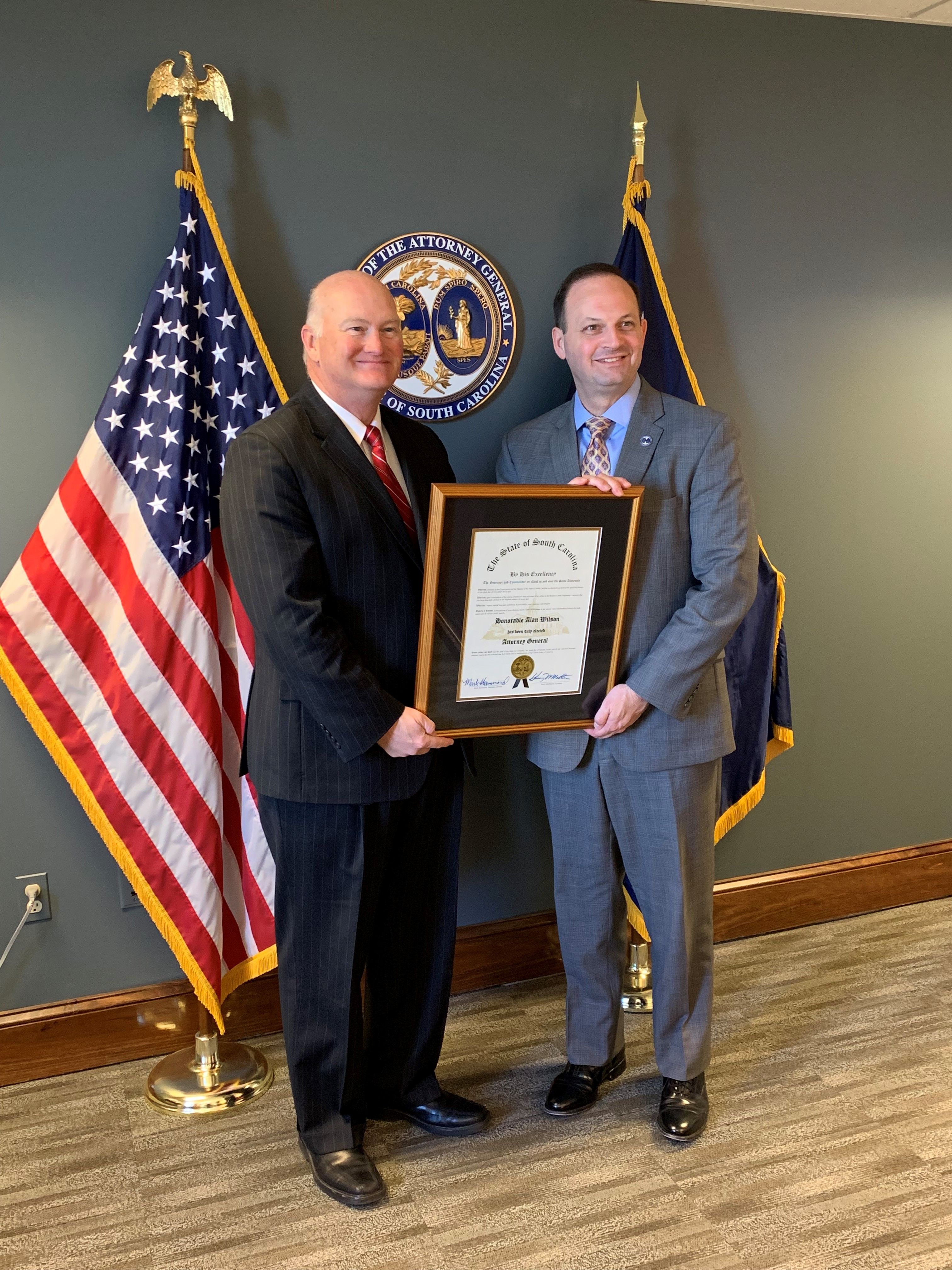 Secretary Hammond with Attorney General Alan Wilson