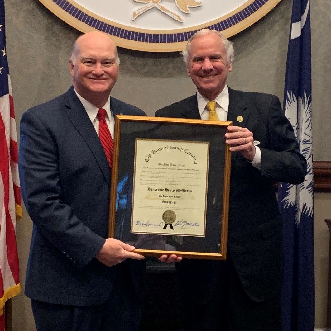 Secretary Hammond with Governor Henry McMaster